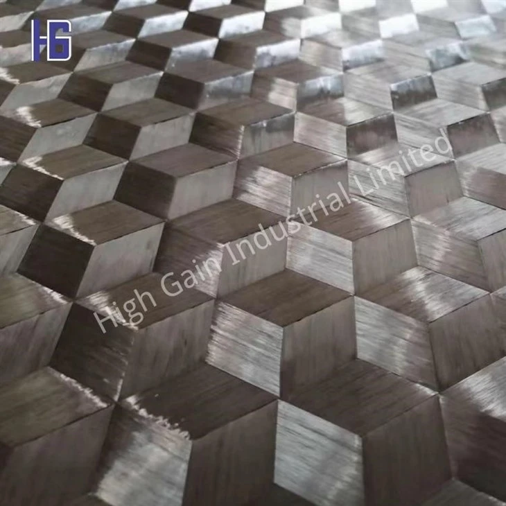 3D ٹرائی ایکسیل کاربن فائبر فیبرک