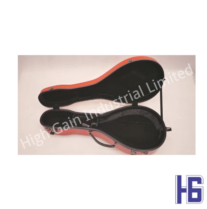 Carbon Fiber A-Shaped Mandolin Case in Red
